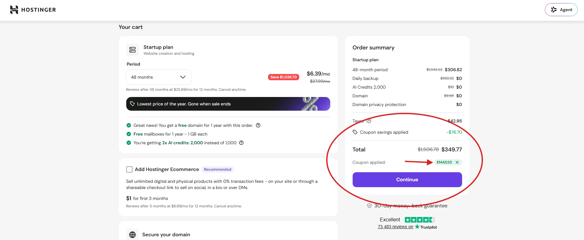 hostinger coupon code - hostinger promo code